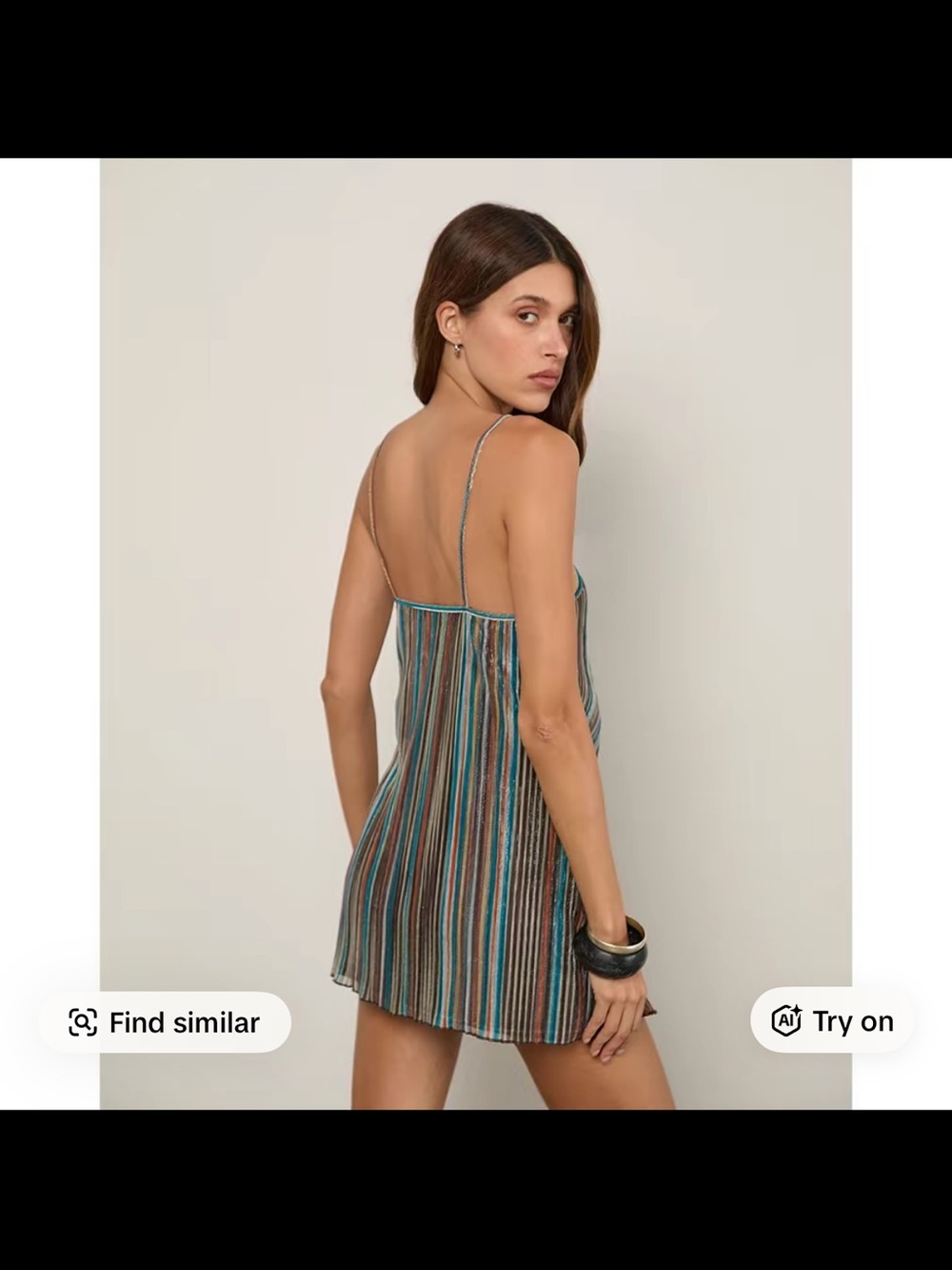 Striped Mini Dress - Picture 2 of 6